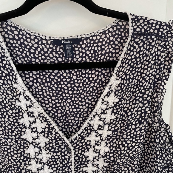 Printed flutter sleeve top - Picture 3 of 3